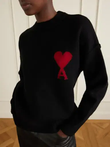 AMI PARIS Intarsia Wool Sweater | Thumbnail 4