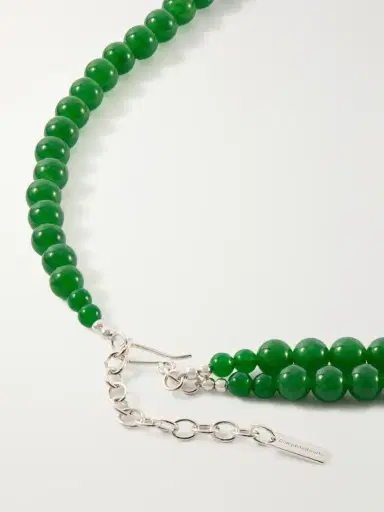 Completedworks The Light Of The Past Beaded Silver-plated Zirconia Necklace | Thumbnail 3