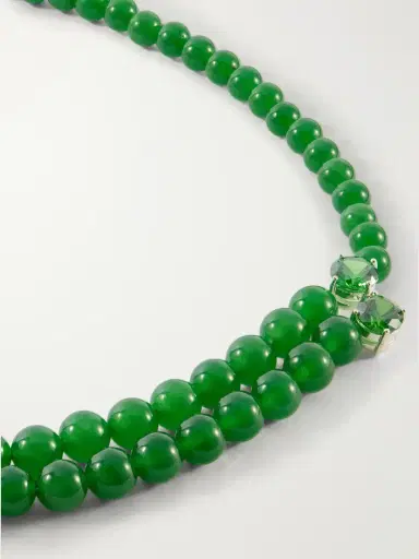 Completedworks The Light Of The Past Beaded Silver-plated Zirconia Necklace | Thumbnail 4