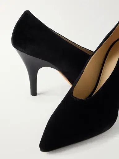 Le Monde Béryl Petra Cotton-velvet Pumps | Thumbnail 5 Le Monde Béryl Petra Cotton-velvet Pumps | Thumbnail 5
