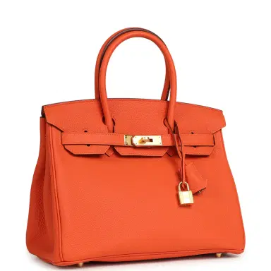 HERMÈS Hermes Birkin 30 Feu Togo Gold Hardware | Thumbnail 2