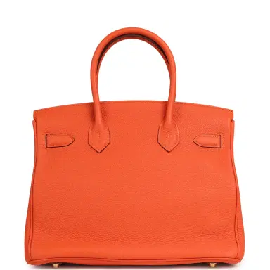 HERMÈS Hermes Birkin 30 Feu Togo Gold Hardware | Thumbnail 3