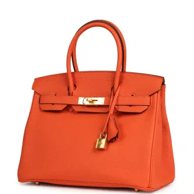 HERMÈS Hermes Birkin 30 Feu Togo Gold Hardware | Thumbnail 5