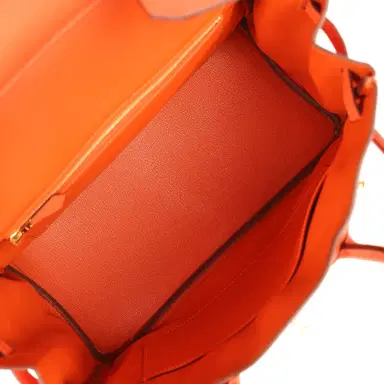 HERMÈS Hermes Birkin 30 Feu Togo Gold Hardware | Thumbnail 8