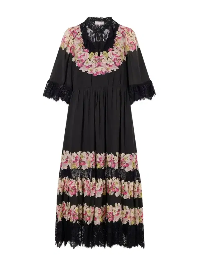 Sea Persephone Floral-print Cotton-blend Midi Dress