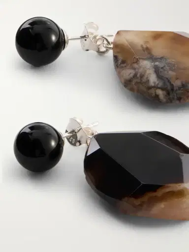Completedworks Time Will Say Nothing But "i Told You So" Silver-plated Agate Earrings | Thumbnail 3