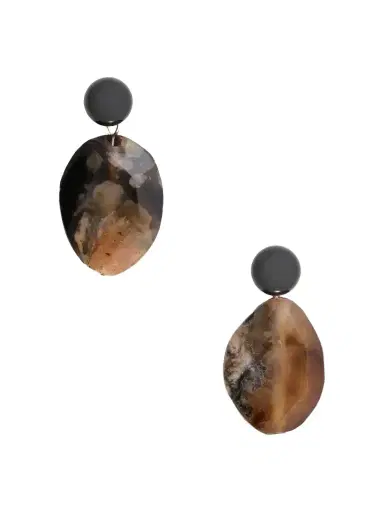 Completedworks Time Will Say Nothing But "i Told You So" Silver-plated Agate Earrings | Thumbnail 1