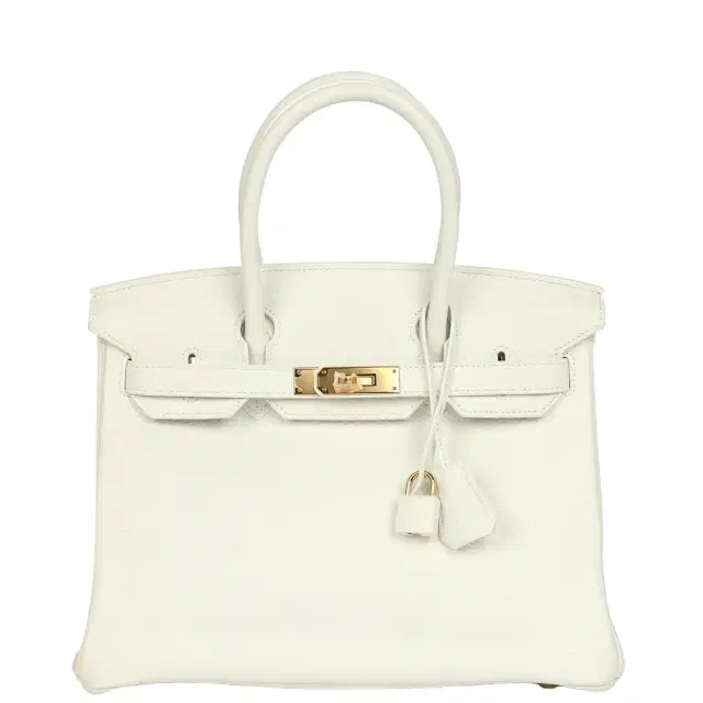 HERMÈS Hermès Birkin 30 White Clemence Gold Hardware
