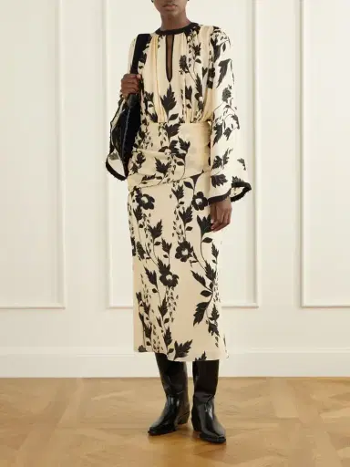 Johanna Ortiz Floral-print Silk-georgette Midi Dress | Thumbnail 2