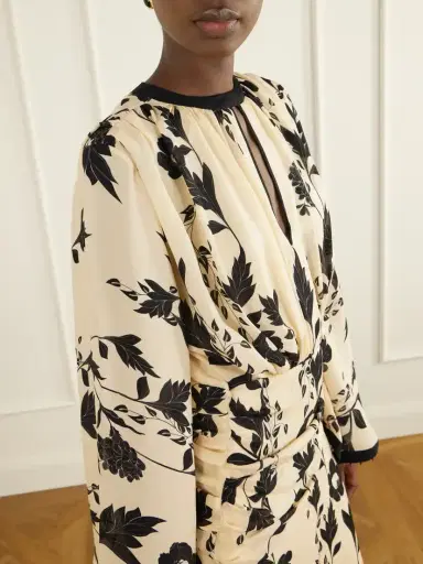 Johanna Ortiz Floral-print Silk-georgette Midi Dress | Thumbnail 4