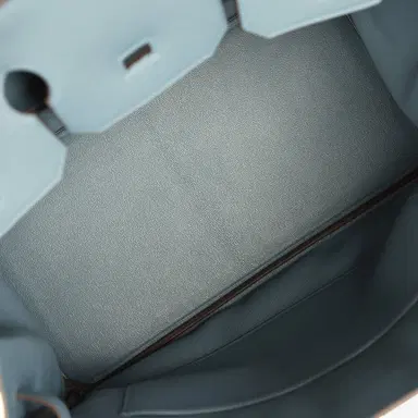 HERMÈS Hermes Birkin 35 Bleu Tempete Palladium Hardware | Thumbnail 8