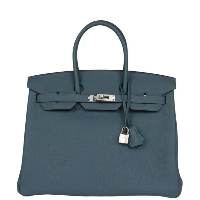 HERMÈS Hermes Birkin 35 Bleu Tempete Palladium Hardware