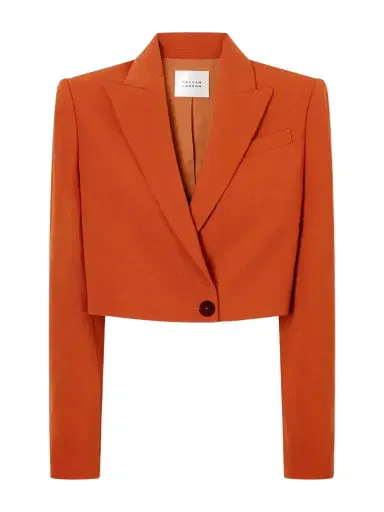 Galvan Cropped Crepe Blazer | Thumbnail 1