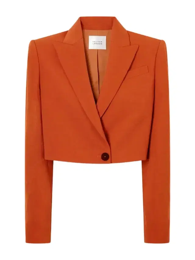 Galvan Cropped Crepe Blazer