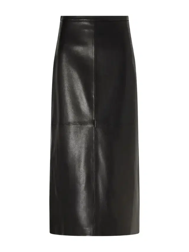 Nour Hammour Alana Paneled Leather Midi Skirt