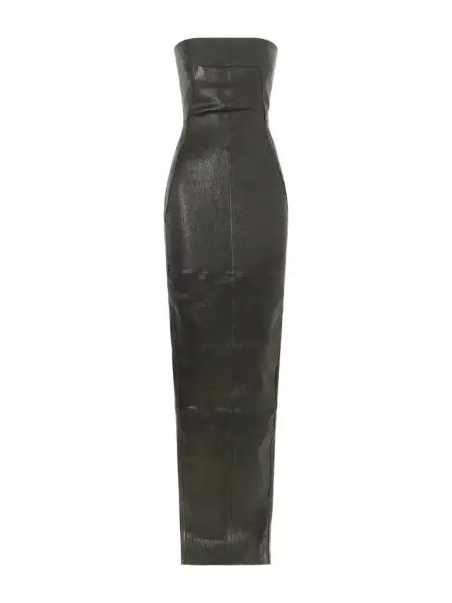 Rick Owens Athena Paneled Leather-blend Maxi Dress
