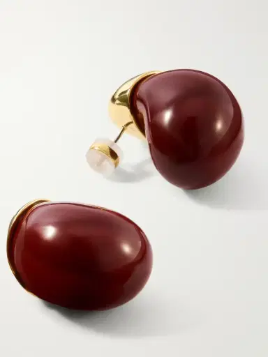 Lizzie Fortunato Toro Gold-plated Enamel Earrings | Thumbnail 3