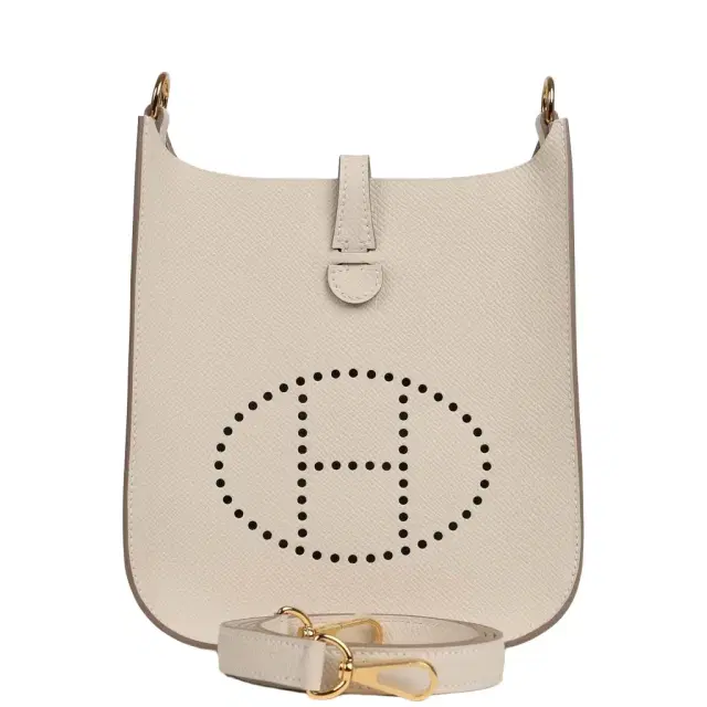 HERMÈS Hermes Evelyne Sellier TPM Craie Epsom Gold Hardware