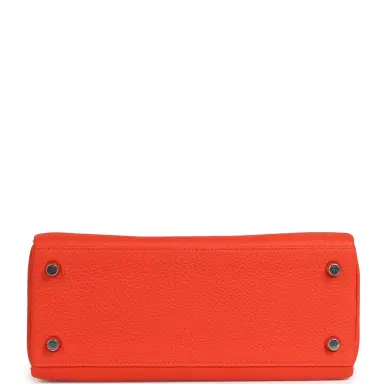 HERMÈS Hermes Kelly Retourne 25 Capucine Togo Palladium Hardware | Thumbnail 6