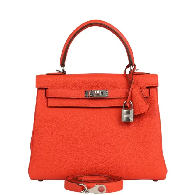 HERMÈS Hermes Kelly Retourne 25 Capucine Togo Palladium Hardware