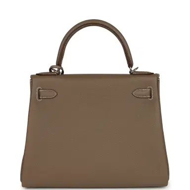 HERMÈS Hermes Kelly Retourne 28 Etoupe Togo Palladium Hardware | Thumbnail 4 HERMÈS Hermes Kelly Retourne 28 Etoupe Togo Palladium Hardware | Thumbnail 4
