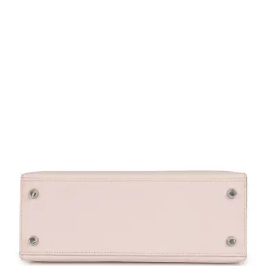 HERMÈS Hermes Kelly Sellier 25 Mauve Pale Epsom Palladium Hardware | Thumbnail 6