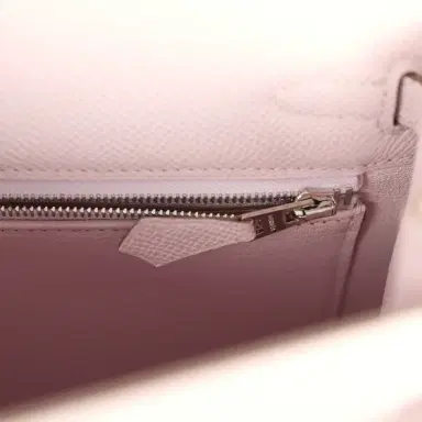 HERMÈS Hermes Kelly Sellier 25 Mauve Pale Epsom Palladium Hardware | Thumbnail 9