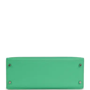 HERMÈS Hermes Kelly Sellier 28 Vert Comics Epsom Palladium Hardware | Thumbnail 6 HERMÈS Hermes Kelly Sellier 28 Vert Comics Epsom Palladium Hardware | Thumbnail 6