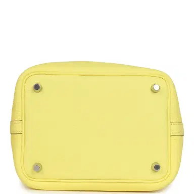 HERMÈS Hermes Picotin Lock Eclat 18 Limoncello Clemence and Orange Swift Palladium Hardware | Thumbnail 6 HERMÈS Hermes Picotin Lock Eclat 18 Limoncello Clemence and Orange Swift Palladium Hardware | Thumbnail 6