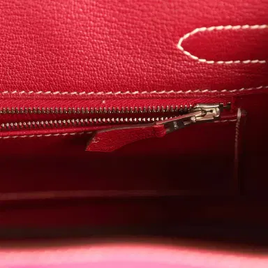 HERMÈS Pre-owned Hermes Candy Birkin 30 Rose Tyrien Epsom Palladium Hardware | Thumbnail 9