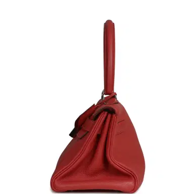 HERMÈS Vintage Hermes Shoulder Kelly 42 JPG Bougainvillea Togo Palladium Hardware | Thumbnail 4 HERMÈS Vintage Hermes Shoulder Kelly 42 JPG Bougainvillea Togo Palladium Hardware | Thumbnail 4