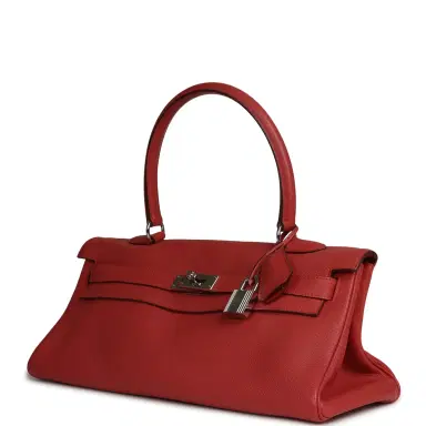 HERMÈS Vintage Hermes Shoulder Kelly 42 JPG Bougainvillea Togo Palladium Hardware | Thumbnail 5 HERMÈS Vintage Hermes Shoulder Kelly 42 JPG Bougainvillea Togo Palladium Hardware | Thumbnail 5