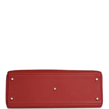 HERMÈS Vintage Hermes Shoulder Kelly 42 JPG Bougainvillea Togo Palladium Hardware | Thumbnail 6 HERMÈS Vintage Hermes Shoulder Kelly 42 JPG Bougainvillea Togo Palladium Hardware | Thumbnail 6