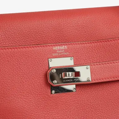 HERMÈS Vintage Hermes Shoulder Kelly 42 JPG Bougainvillea Togo Palladium Hardware | Thumbnail 7 HERMÈS Vintage Hermes Shoulder Kelly 42 JPG Bougainvillea Togo Palladium Hardware | Thumbnail 7