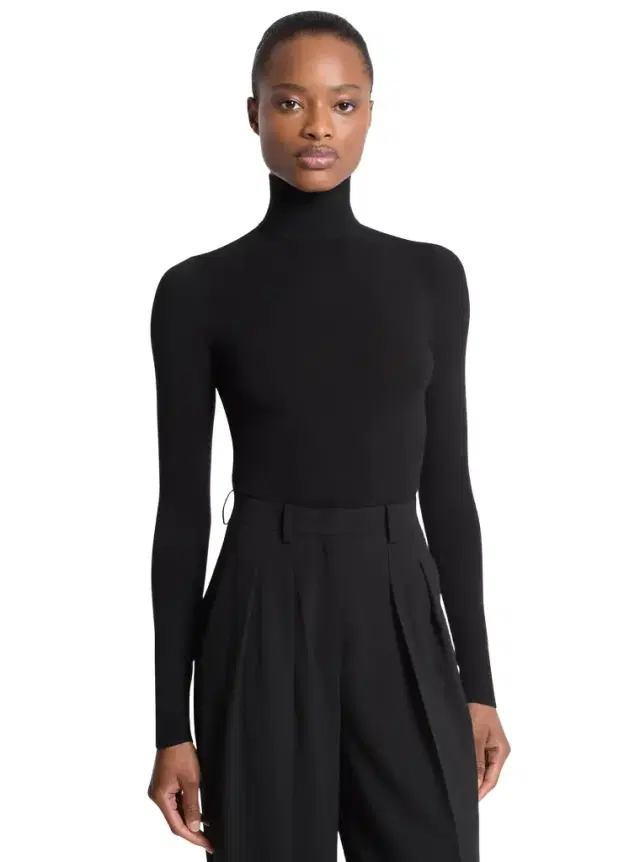 Michael Kors Collection Stretch Viscose Turtleneck Bodysuit