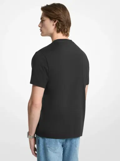 Michael Kors Collection Logo Cotton T-Shirt | Thumbnail 2