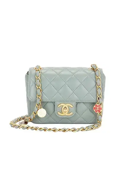 Chanel Chanel Lambskin Mini Casino Royale Charms Square Flap Bag