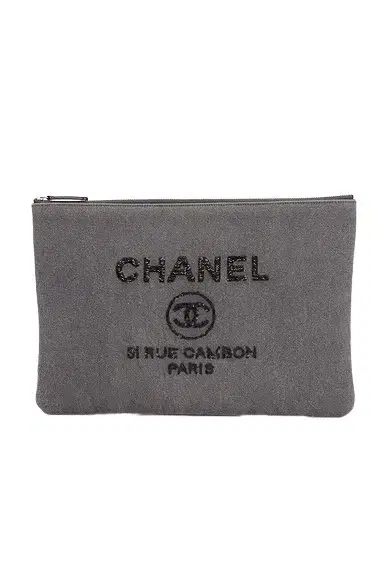 Chanel Chanel Denim Medium Deauville Clutch