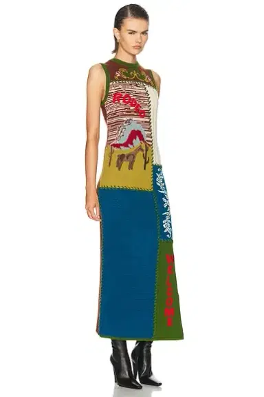 ALÉMAIS Lasso Patchwork Knit Dress | Thumbnail 2