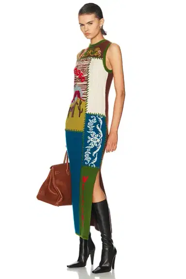 ALÉMAIS Lasso Patchwork Knit Dress | Thumbnail 3