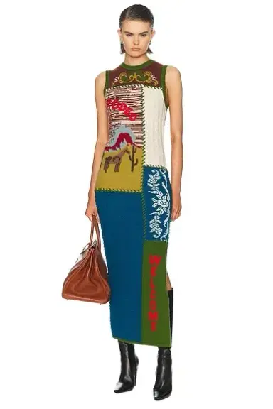 ALÉMAIS Lasso Patchwork Knit Dress | Thumbnail 1