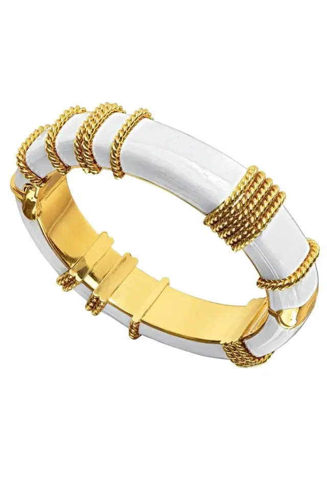 VERDURA Ceramic Mondello Bangle Bracelet