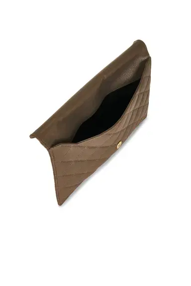 Saint Laurent Grain De Poudre Matelasse Pouch | Thumbnail 5