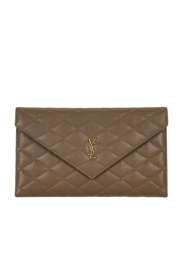 Saint Laurent Grain De Poudre Matelasse Pouch