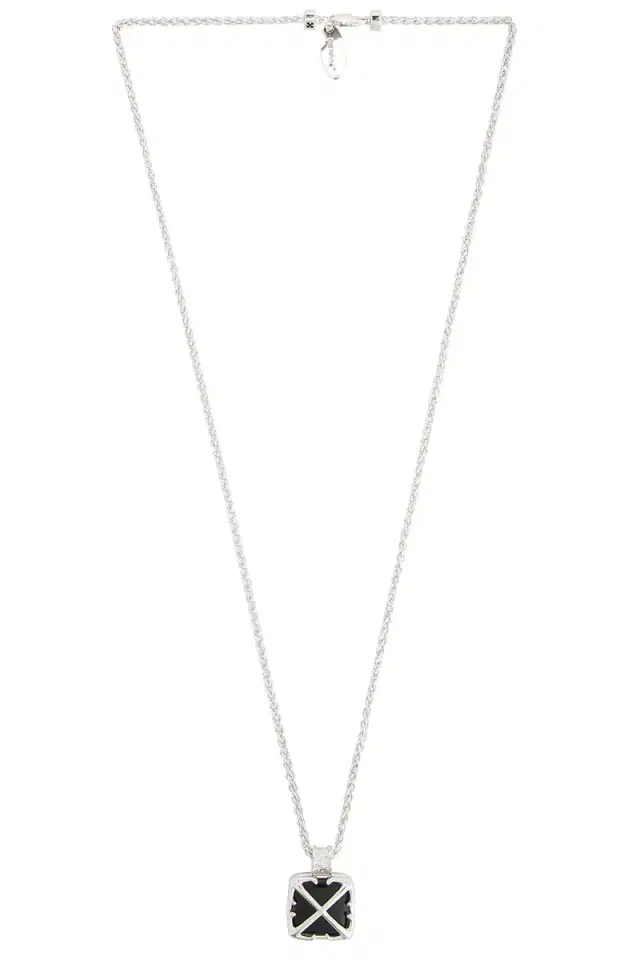 Off-White Arrow Pendant Necklace