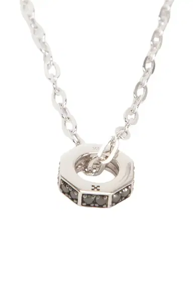 Off-White Hex Nut Chain Pendant Necklace | Thumbnail 3