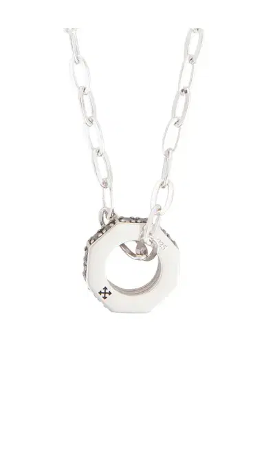 Off-White Hex Nut Chain Pendant Necklace | Thumbnail 6