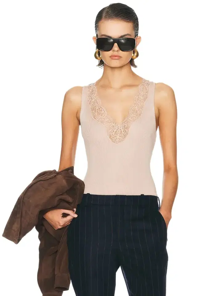 Saint Laurent Lace Tank Top