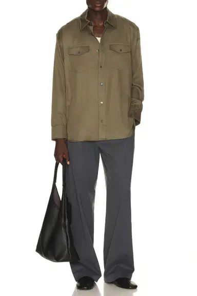 Simkhai Carter Refined Workwear Shirt | Thumbnail 3