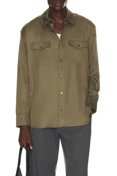 Simkhai Carter Refined Workwear Shirt | Thumbnail 1
